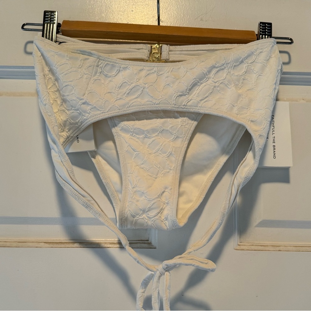 NWT Faithfull the Brand white bikini XS